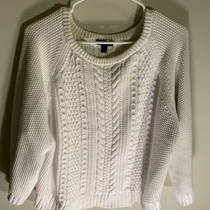 J Crew White Knitted White Sweater